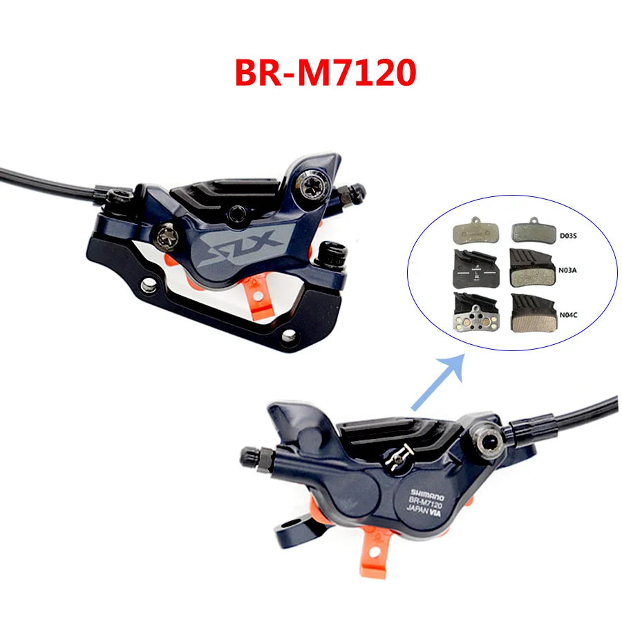 Kit Freio Hidráulico Shimano SLX M7120 4 Pistões Original – Potência Máxima e Controle Absoluto para MTB