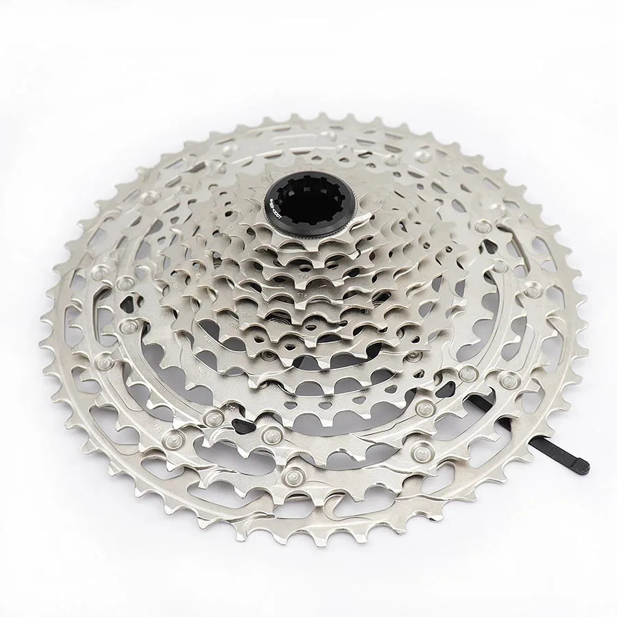 Cassete Shimano Deore CS-M6100 12 velocidades 10-51 dentes com tecnologia Hyperglide+ e compatibilidade Micro Spline para Mountain Bike.