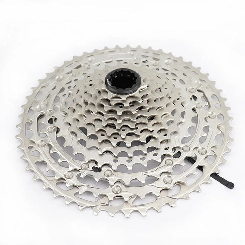 Cassete Shimano Deore CS-M6100 12 velocidades 10-51 dentes com tecnologia Hyperglide+ e compatibilidade Micro Spline para Mountain Bike.