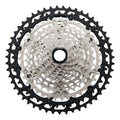 Cassete Shimano Deore XT CS-M8100 12 velocidades disponível nas relações 10-45T e 10-51T com tecnologia Hyperglide+ para Mountain Bike.