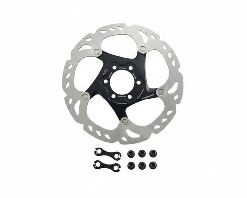 Disco de Freio Shimano Deore XT RT86 Ice-Tech 6 Parafusos para MTB com tecnologia de dissipação de calor e frenagem de alta performance.