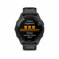 Relógio Garmin Forerunner 265 AMOLED com GPS Multibanda, monitoramento cardíaco e métricas avançadas para corrida, ciclismo e triathlon.