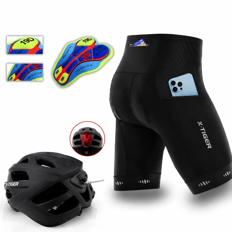 Kit X-Tiger | Bermuda PremiumGel + Capacete UltraLed