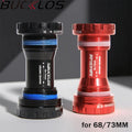 Movimento Central Cerâmico Bucklos BSA 68/73mm com rolamentos cerâmicos para bicicletas MTB e Speed compatível com eixo Hollowtech II 24mm.