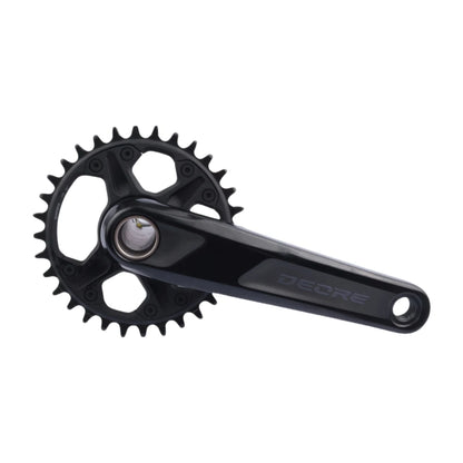 Pedivela Shimano Deore FC-M6100 12 velocidades com tecnologia Hollowtech II, coroa Narrow-Wide 30 ou 32 dentes e braços de 170 mm ou 175 mm para Mountain Bike.